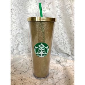 Sparkly Gold Starbucks Tumbler